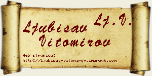 Ljubisav Vitomirov vizit kartica